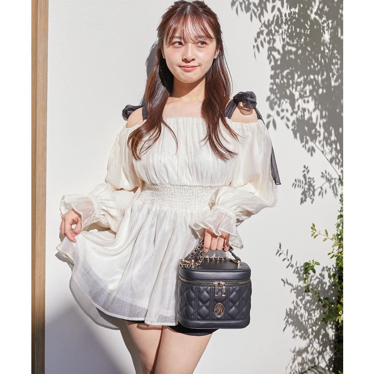 ショルダーリボンオフショルチュニック | MAJESTIC LEGON  | 詳細画像19 