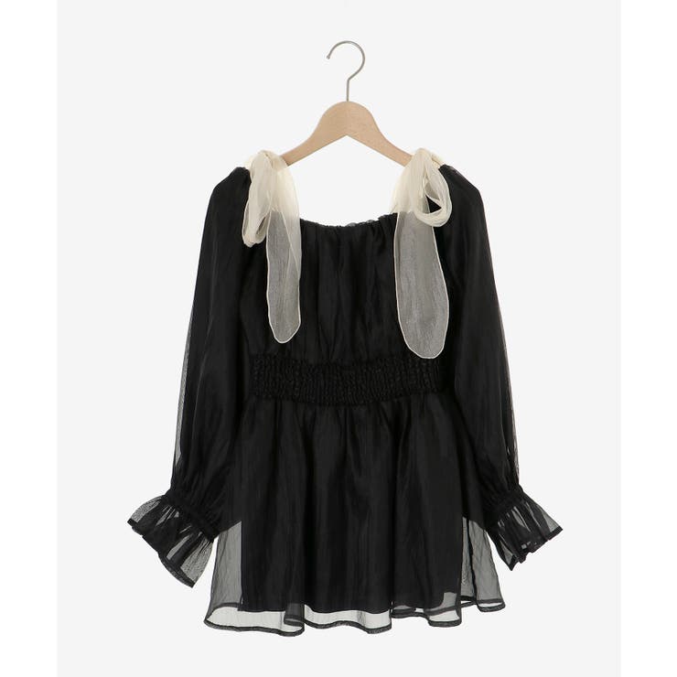 ショルダーリボンオフショルチュニック | MAJESTIC LEGON  | 詳細画像39 