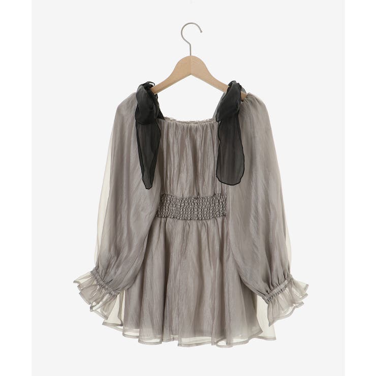 ショルダーリボンオフショルチュニック | MAJESTIC LEGON  | 詳細画像40 