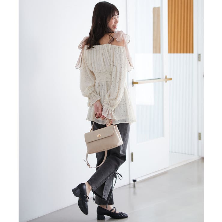 ショルダーリボンオフショルチュニック | MAJESTIC LEGON  | 詳細画像5 