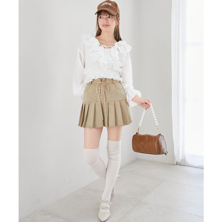 フロントリボンシアーフリルブラウス | MAJESTIC LEGON  | 詳細画像2 