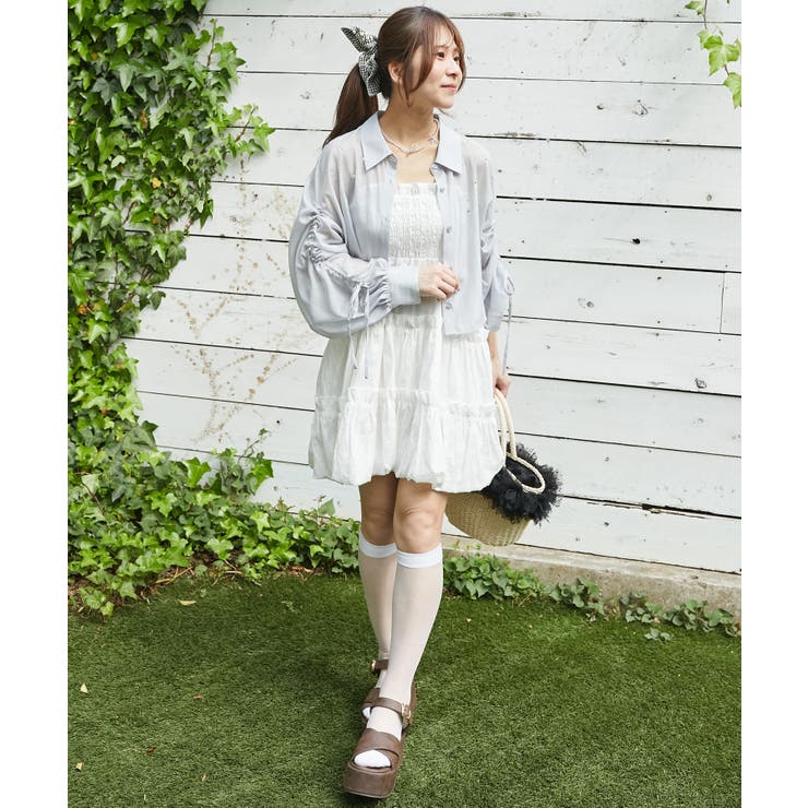 キラキラドロストシアーシャツ | MAJESTIC LEGON  | 詳細画像16 