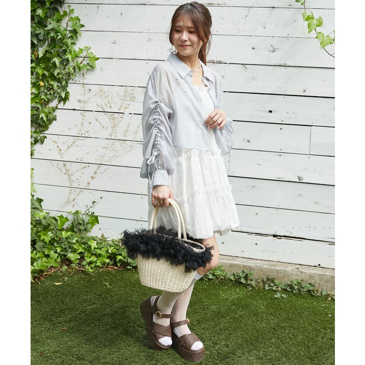 キラキラドロストシアーシャツ | MAJESTIC LEGON  | 詳細画像17 