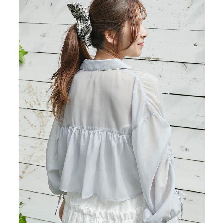 キラキラドロストシアーシャツ | MAJESTIC LEGON  | 詳細画像20 