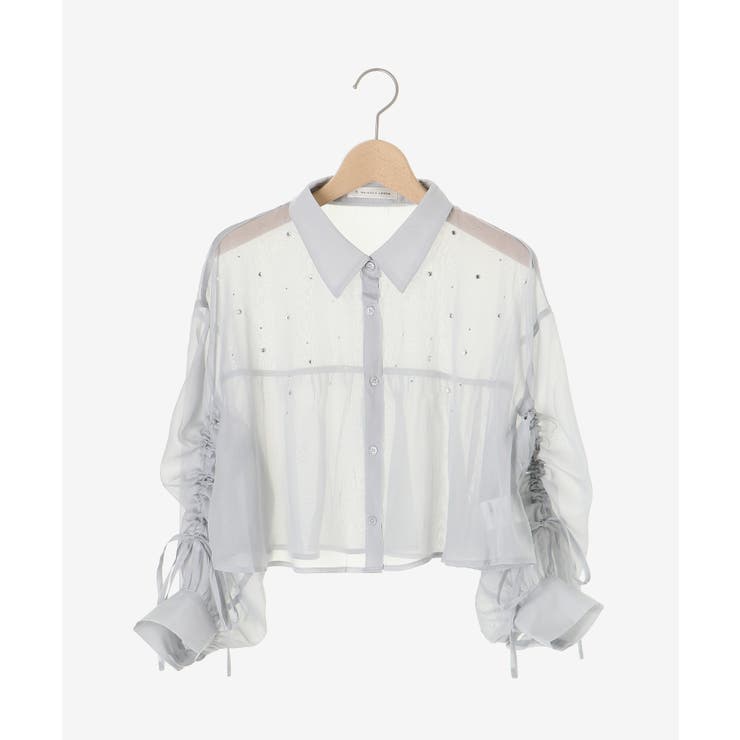 キラキラドロストシアーシャツ | MAJESTIC LEGON  | 詳細画像31 