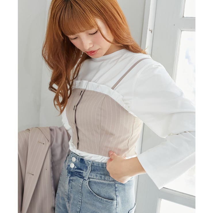 バイカラーフリルトリムビスチェ | MAJESTIC LEGON  | 詳細画像13 