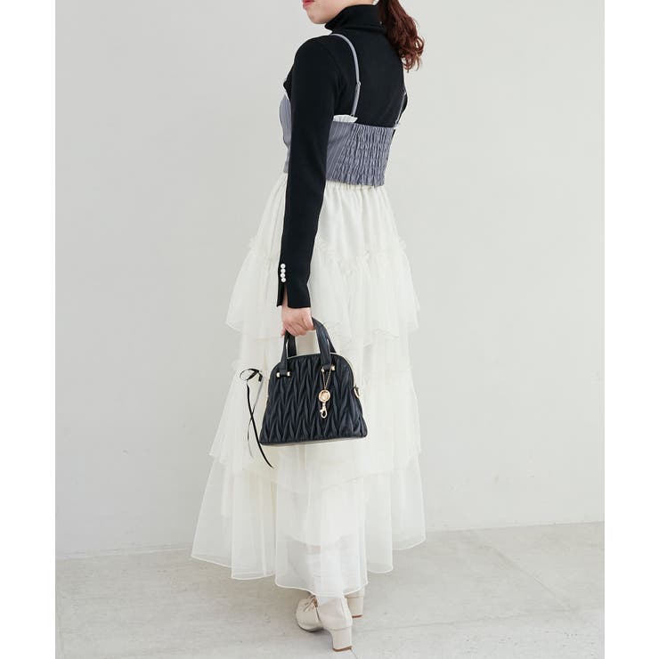 バイカラーフリルトリムビスチェ | MAJESTIC LEGON  | 詳細画像4 