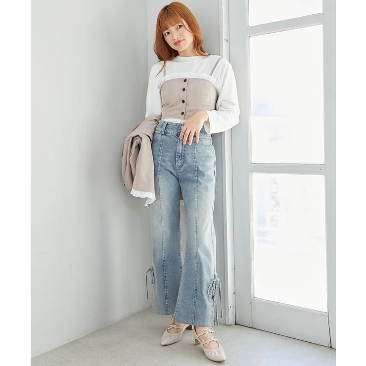 バイカラーフリルトリムビスチェ | MAJESTIC LEGON  | 詳細画像9 