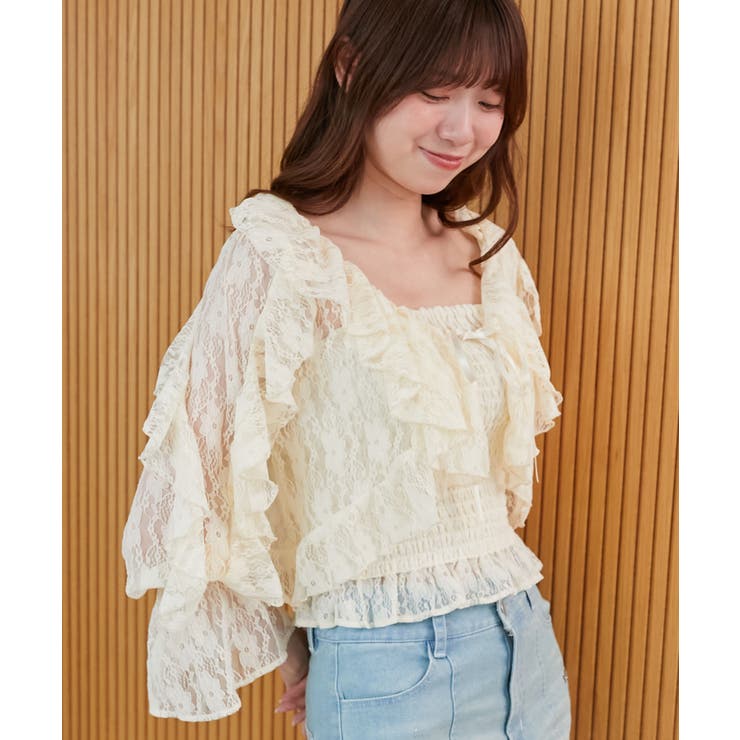 キャミセットフリルブラウス | MAJESTIC LEGON  | 詳細画像10 