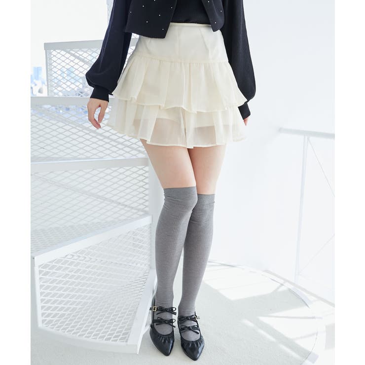 アイボリー | アソートティアードミニスカパン | MAJESTIC LEGON 