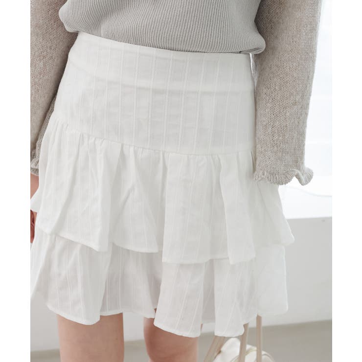 オフ／柄 | アソートティアードミニスカパン | MAJESTIC LEGON 