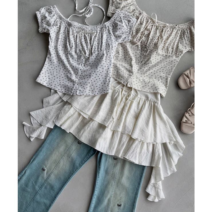 サイドラッフルティアードミニスカパン | MAJESTIC LEGON  | 詳細画像25 