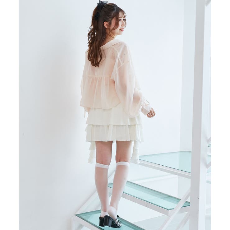 サイドラッフルティアードミニスカパン | MAJESTIC LEGON  | 詳細画像5 