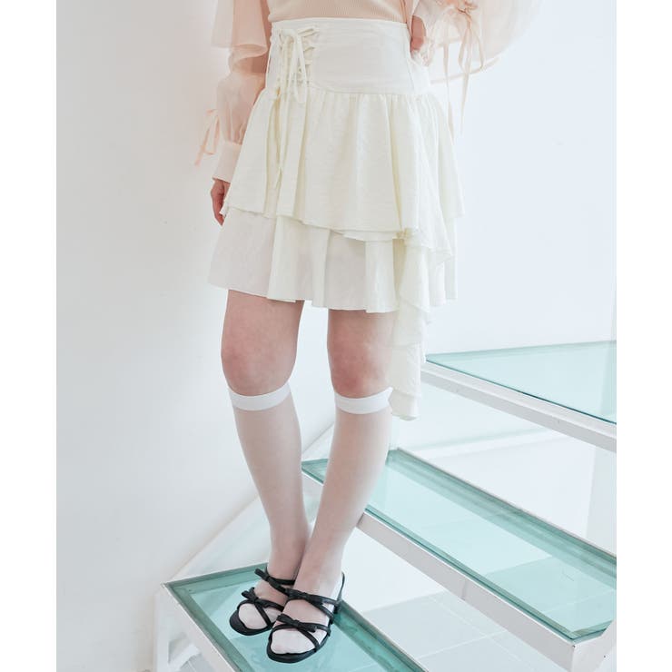 サイドラッフルティアードミニスカパン | MAJESTIC LEGON  | 詳細画像7 