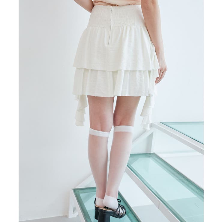 サイドラッフルティアードミニスカパン | MAJESTIC LEGON  | 詳細画像8 