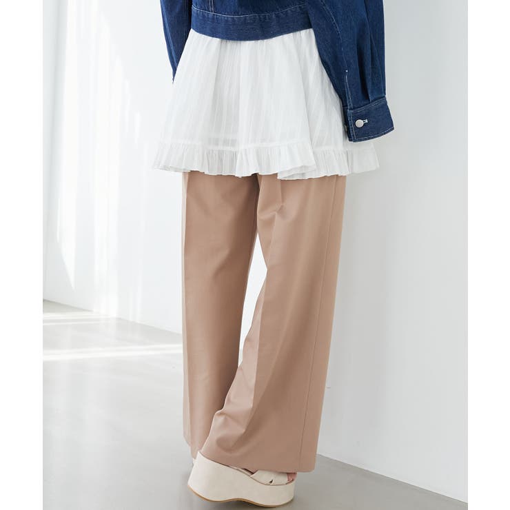 センタープレスタックワイドパンツ | MAJESTIC LEGON  | 詳細画像15 