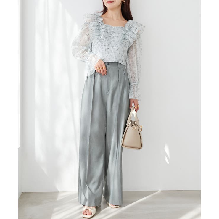 センタープレスタックワイドパンツ | MAJESTIC LEGON  | 詳細画像18 