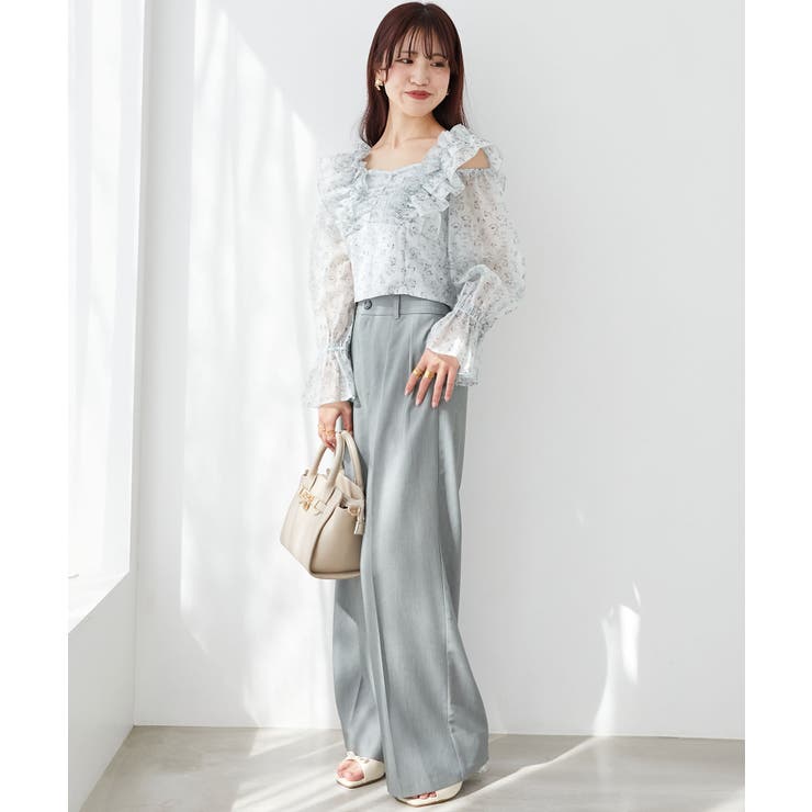 センタープレスタックワイドパンツ | MAJESTIC LEGON  | 詳細画像19 