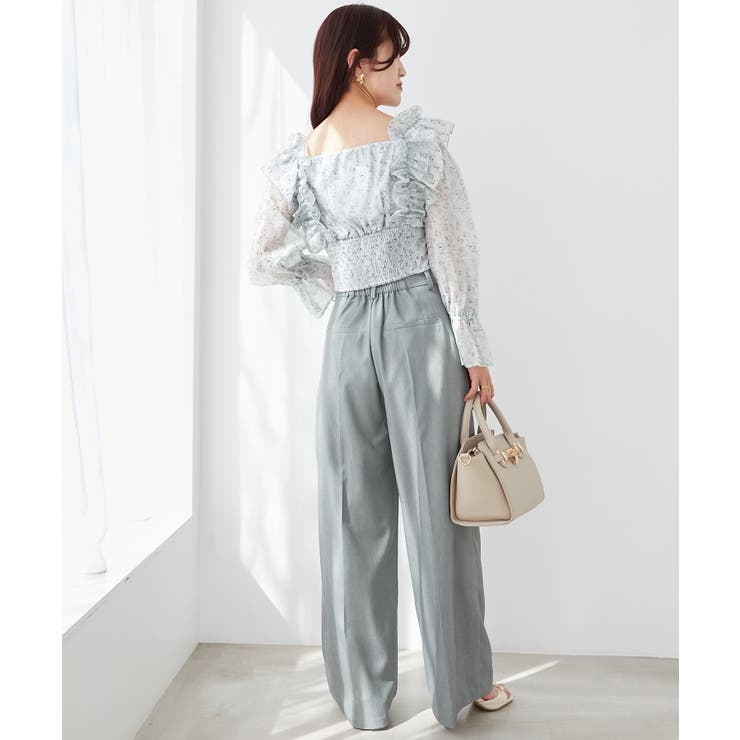 センタープレスタックワイドパンツ | MAJESTIC LEGON  | 詳細画像20 