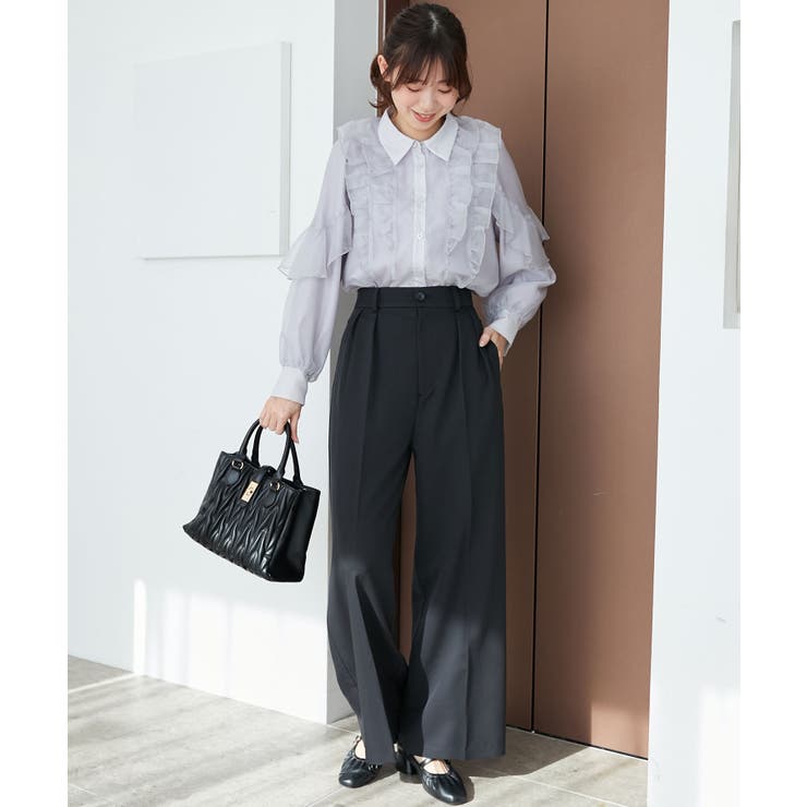 センタープレスタックワイドパンツ | MAJESTIC LEGON  | 詳細画像27 