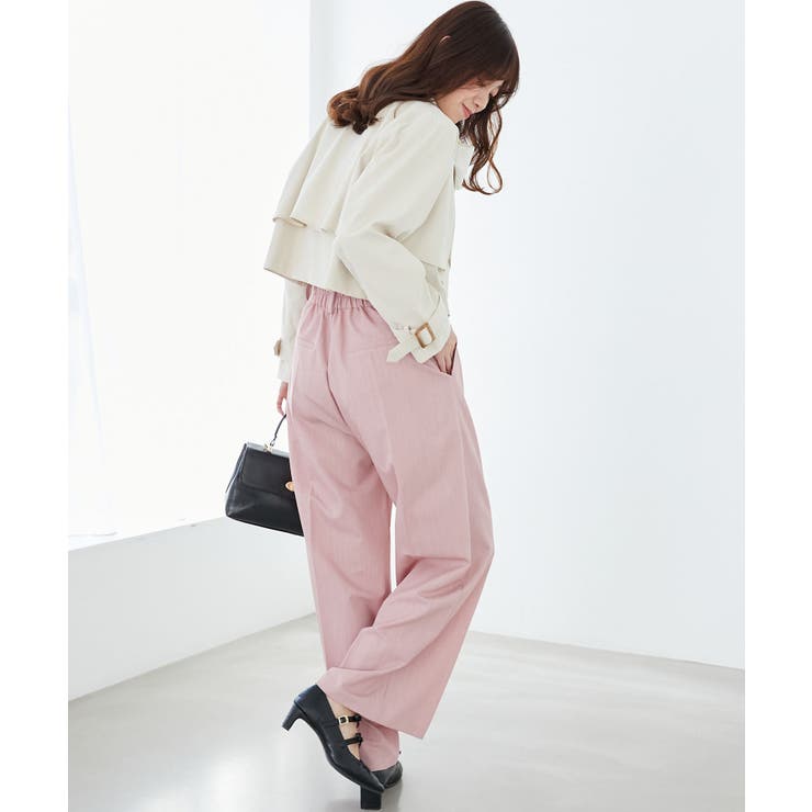 センタープレスタックワイドパンツ | MAJESTIC LEGON  | 詳細画像5 