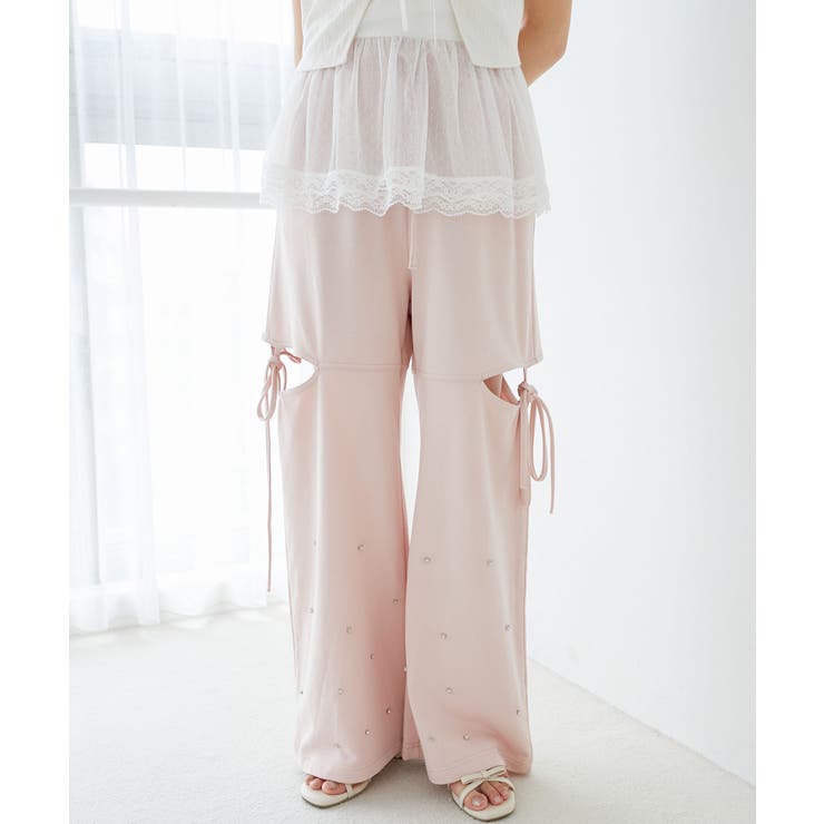 スリットビジュースウェットパンツ | MAJESTIC LEGON  | 詳細画像15 