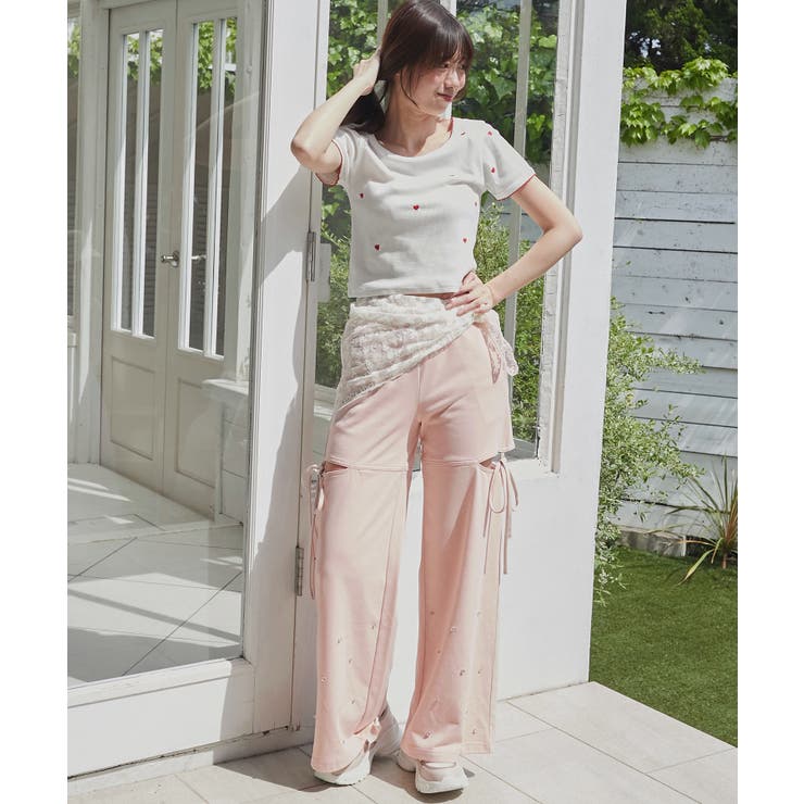 スリットビジュースウェットパンツ | MAJESTIC LEGON  | 詳細画像19 