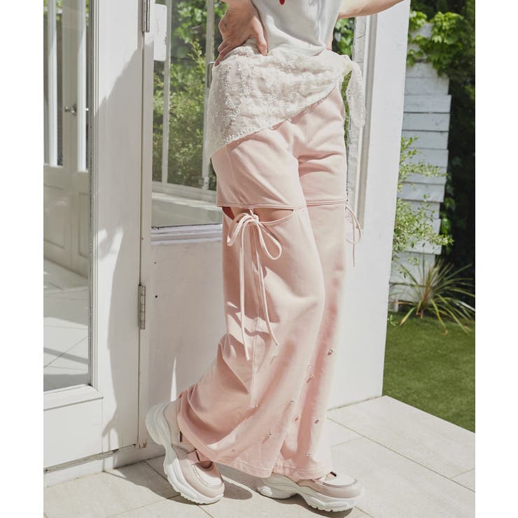 スリットビジュースウェットパンツ | MAJESTIC LEGON  | 詳細画像22 