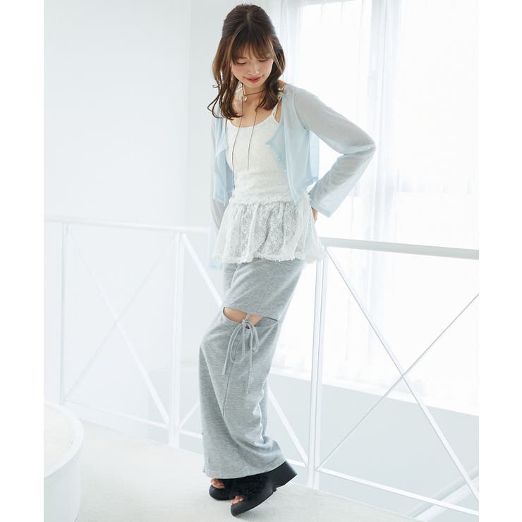 スリットビジュースウェットパンツ | MAJESTIC LEGON  | 詳細画像29 