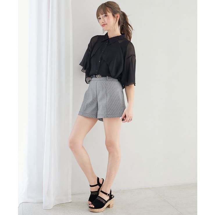 ベルト付きショートパンツ | MAJESTIC LEGON  | 詳細画像10 