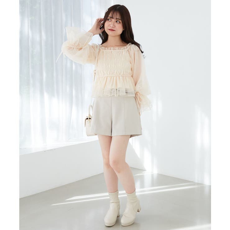 ベルト付きショートパンツ | MAJESTIC LEGON  | 詳細画像19 