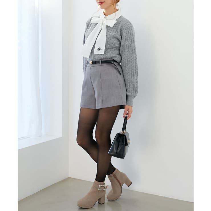 ベルト付きショートパンツ | MAJESTIC LEGON  | 詳細画像26 