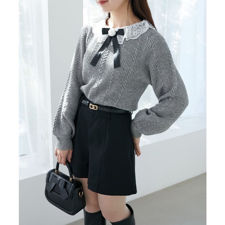 ベルト付きショートパンツ | MAJESTIC LEGON  | 詳細画像33 