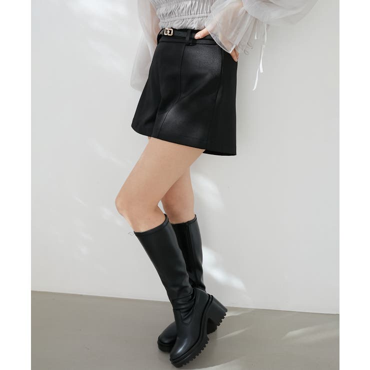 ベルト付きショートパンツ | MAJESTIC LEGON  | 詳細画像38 