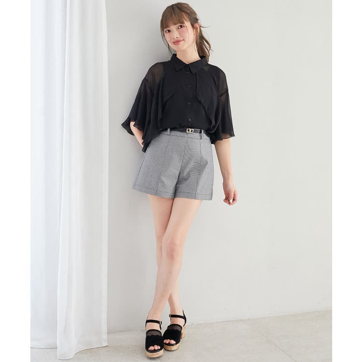 ベルト付きショートパンツ | MAJESTIC LEGON  | 詳細画像9 