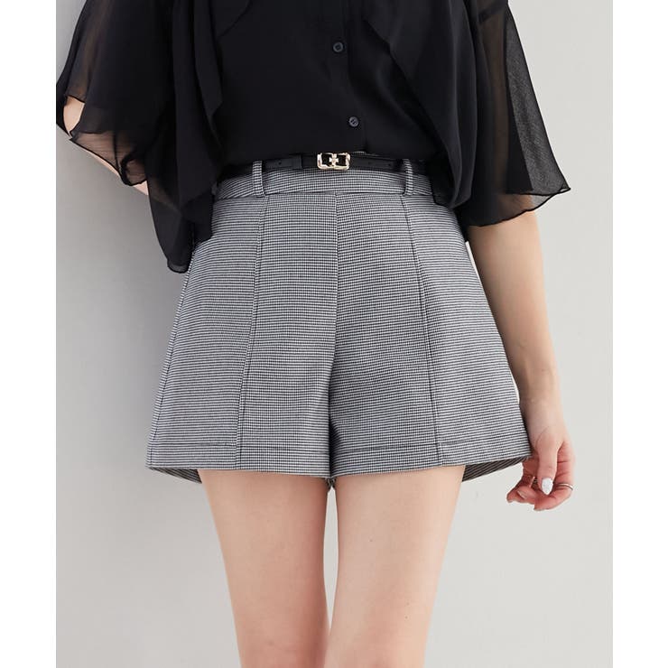 ブラック柄 | ベルト付きショートパンツ | MAJESTIC LEGON 