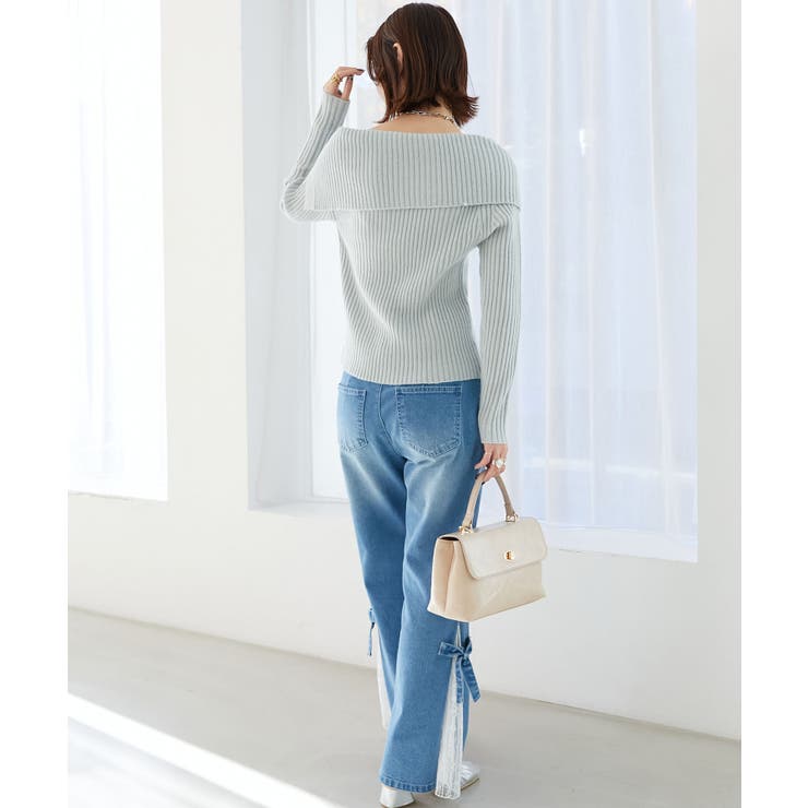 ◎レースベルトセット裾リボンデニム | MAJESTIC LEGON  | 詳細画像18 