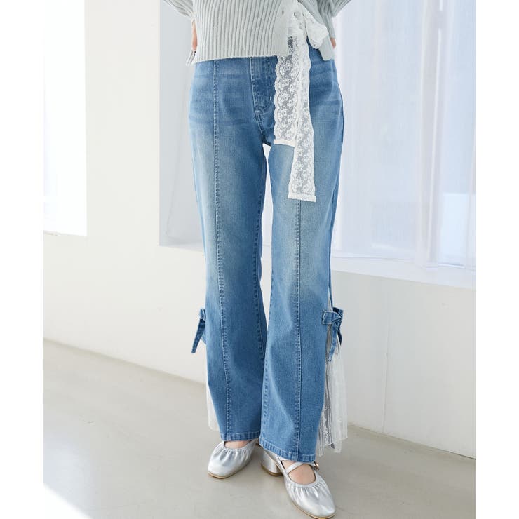 ◎レースベルトセット裾リボンデニム | MAJESTIC LEGON  | 詳細画像19 