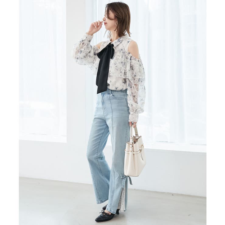 ◎レースベルトセット裾リボンデニム | MAJESTIC LEGON  | 詳細画像27 