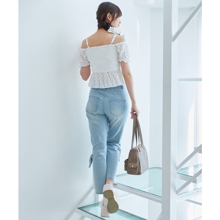 ◎レースベルトセット裾リボンデニム | MAJESTIC LEGON  | 詳細画像33 