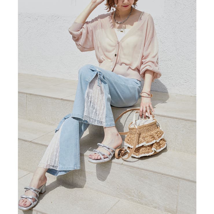 ◎レースベルトセット裾リボンデニム | MAJESTIC LEGON  | 詳細画像37 