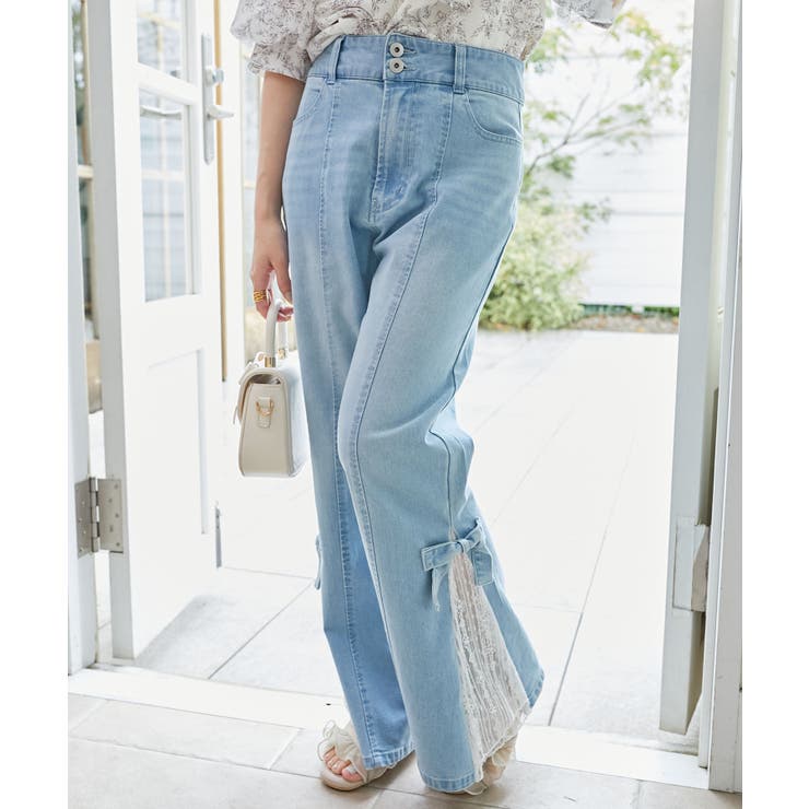 ◎レースベルトセット裾リボンデニム | MAJESTIC LEGON  | 詳細画像40 