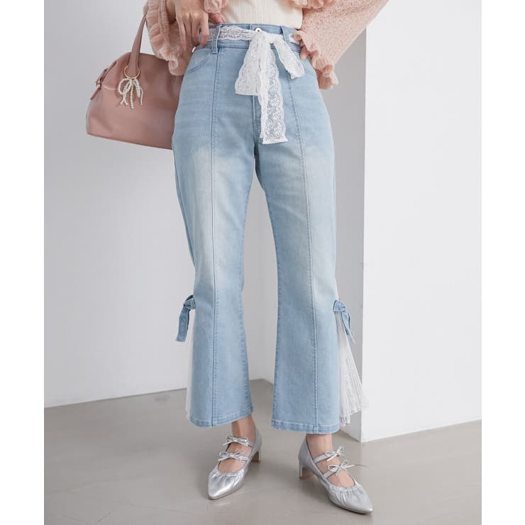 ◎レースベルトセット裾リボンデニム | MAJESTIC LEGON  | 詳細画像45 