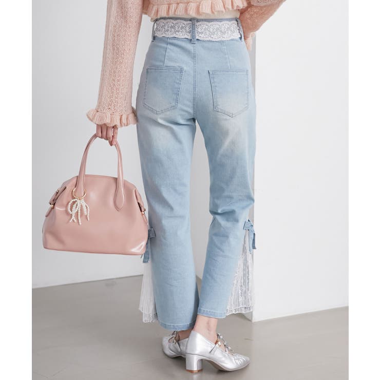 ◎レースベルトセット裾リボンデニム | MAJESTIC LEGON  | 詳細画像47 