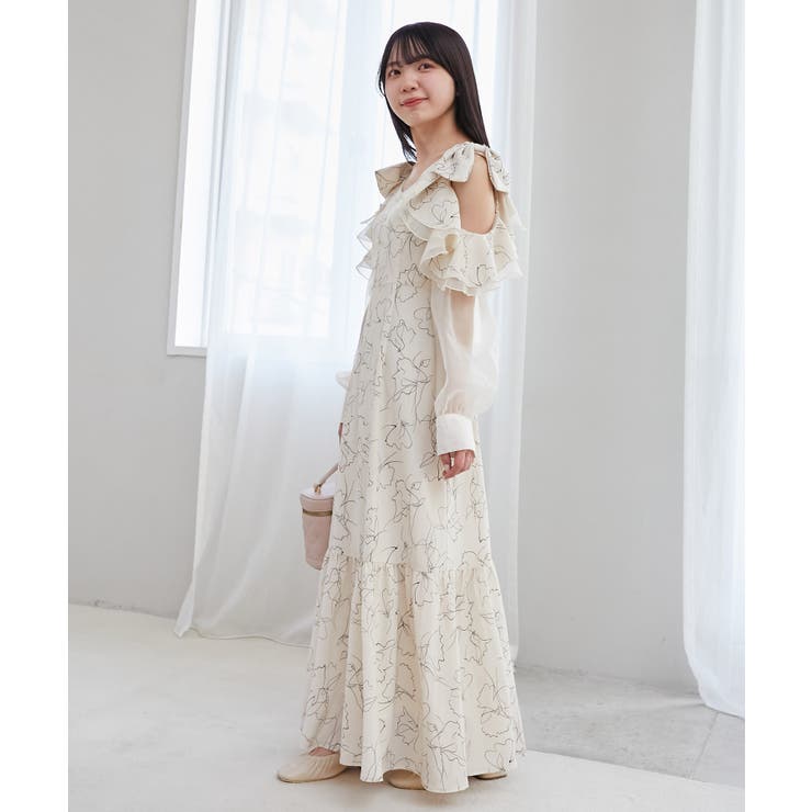 フリルリボン肩あきワンピース | MAJESTIC LEGON  | 詳細画像16 