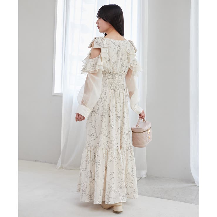 フリルリボン肩あきワンピース | MAJESTIC LEGON  | 詳細画像17 