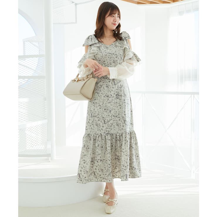 フリルリボン肩あきワンピース | MAJESTIC LEGON  | 詳細画像19 