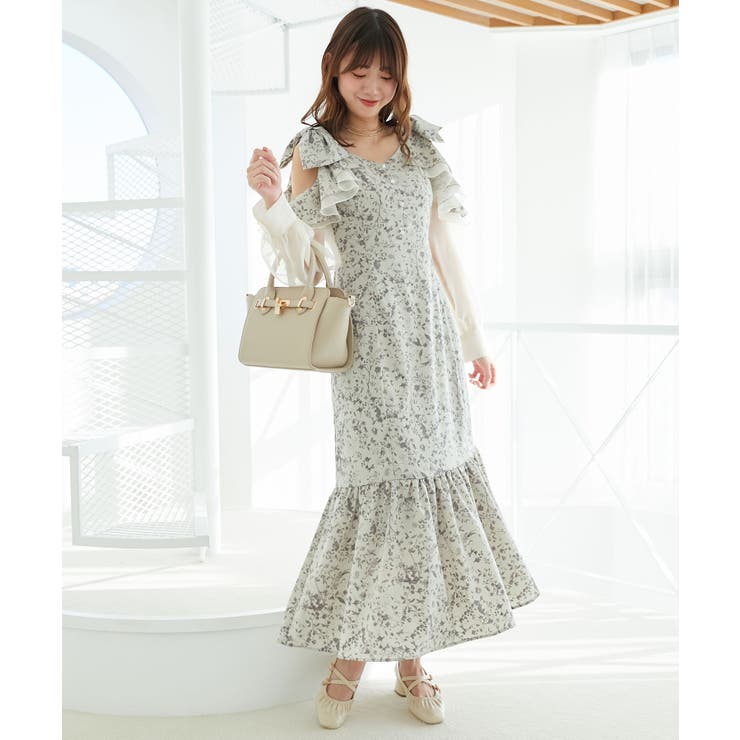 フリルリボン肩あきワンピース | MAJESTIC LEGON  | 詳細画像20 