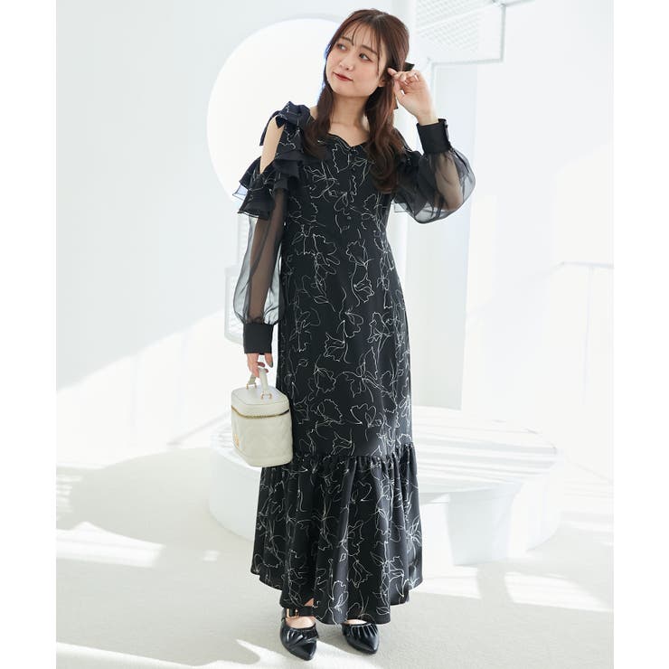 フリルリボン肩あきワンピース | MAJESTIC LEGON  | 詳細画像26 