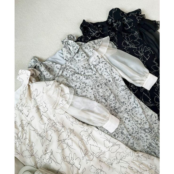 フリルリボン肩あきワンピース | MAJESTIC LEGON  | 詳細画像34 